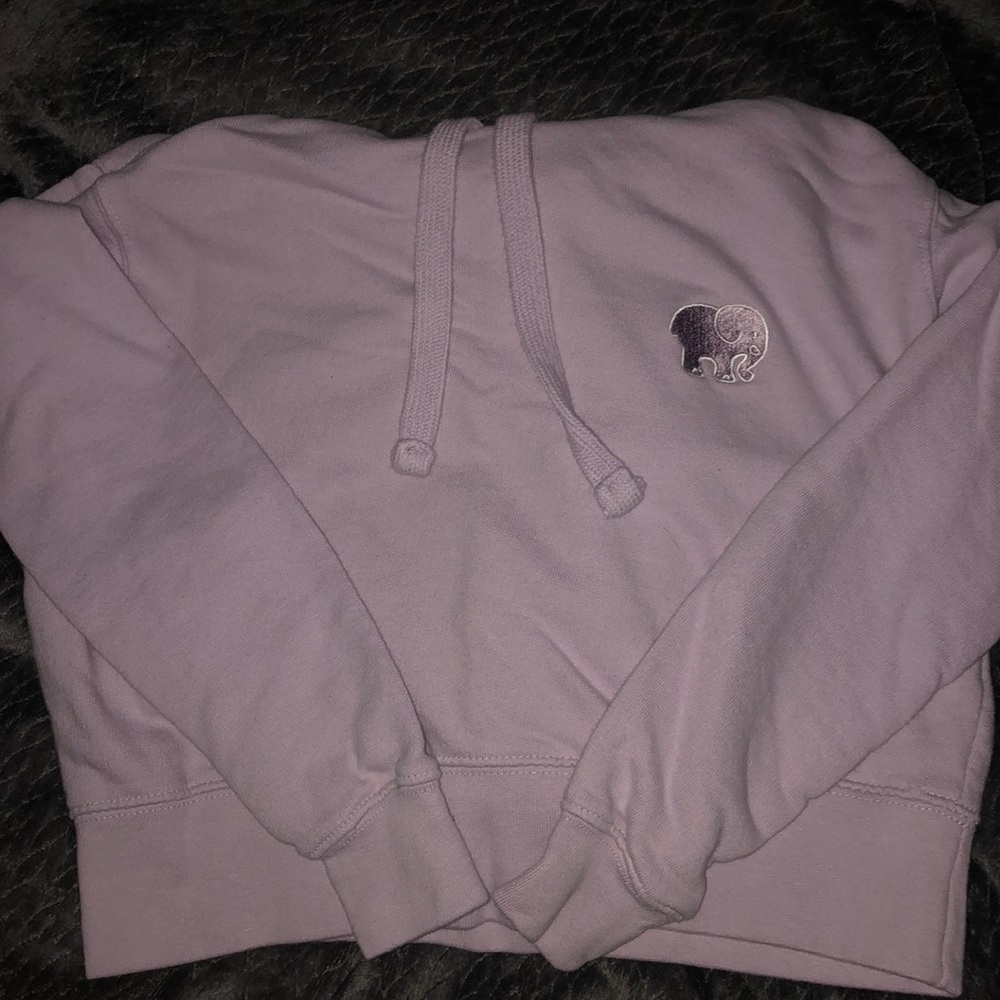 ivory ella cropped hoodie